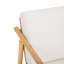 Chaise longue de patio avec structure en bois massif et dossier en corde tissée