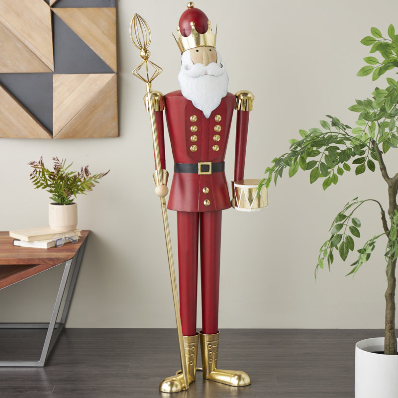 Statue Hrishik, Rouge vin / doré