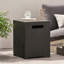 Élégante table porte-réservoir en fer, de couleur brune et dorée, thermolaquée pour la longévité, table d'appoint de 15,58 po de largeur x profondeur de 20,09 po, finition brune et dorée, cadre, H