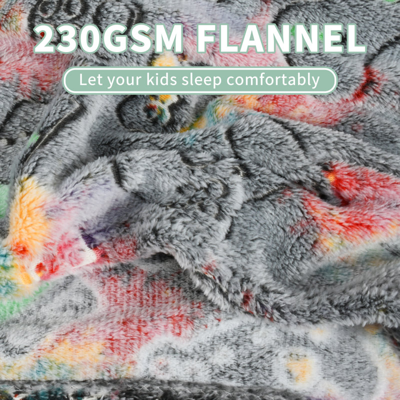 Glow-in-the-Dark Gamer Fleece Blanket for Boys