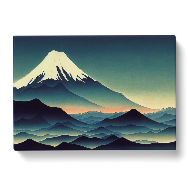 Passionate Japanese Mountains - Wrapped Canvas Print, 35cm H x 50cm W x 3cm D