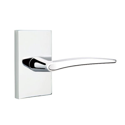Poseidon Flat Passage (Hall & Closet) Door Lever with Rectangle Rosette