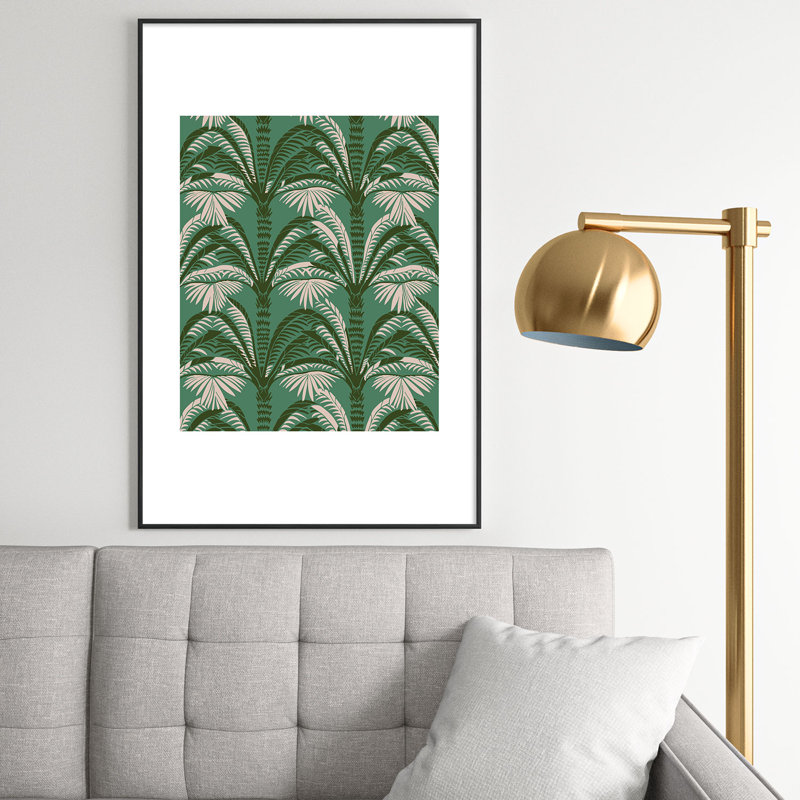 «Holli Zollinger OASIS JADE», reproduction d'art encadrée, H 36 po x l 24 po x P 0,88 po, Encadrement métallique noir