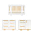 Yuzu Crib, 3 Drawer And 6 Drawer Dresser Set