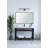 Raya 48 " W Freestanding Standard Free Standing 1 Single Vanity Bathroom Vanity With Resin Top-557386130