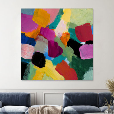 «Spring Confetti I» par Lanie Loreth, reproduction d'art sur toile tendue