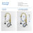 Bari-T Pull Down Single Handle Kitchen Faucet with Accessories-74694309