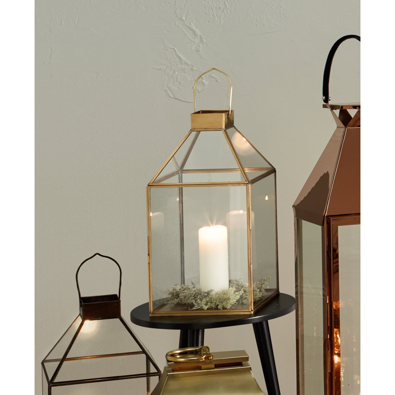 Tabletop Lantern, Gold