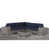 Gray Frame/Sunbrella Navy Blue Cushion