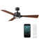 56" Osprey 3 - Blade Outdoor LED Smart Standard Ceiling Fan with Remote Control and Light Kit Included