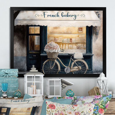 «Bicycle in Front a French Bakery IV», reproduction sur toile