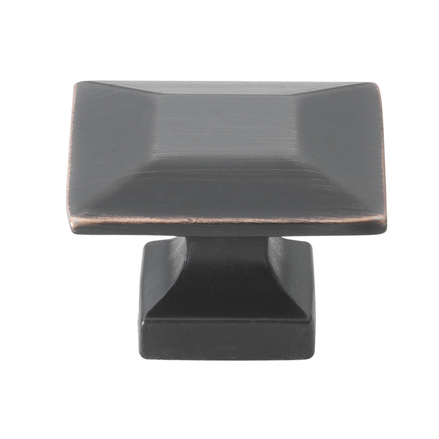 Square Cabinet Knob, Oil Rubbed Bronze