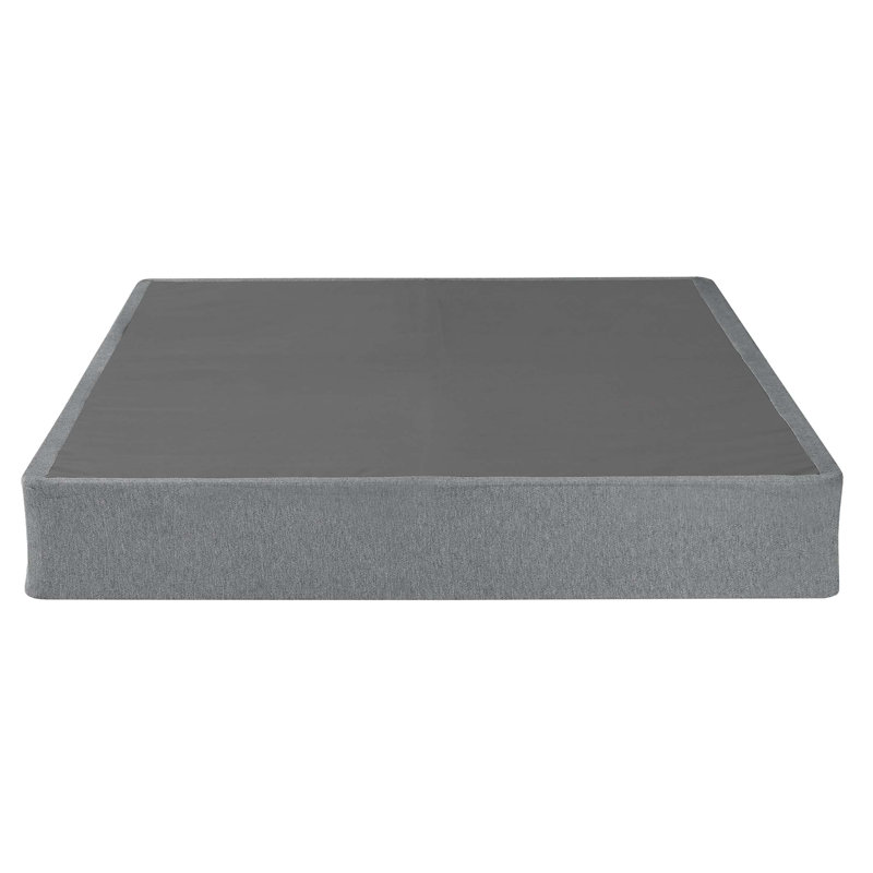9 in. Twin Folding Mattress Box Spring Foundation Base, Polyester, Metal Frame, Twin