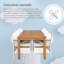 Ensemble de table de salle à manger d'extérieur 5 pièces 5 pièces-747687647