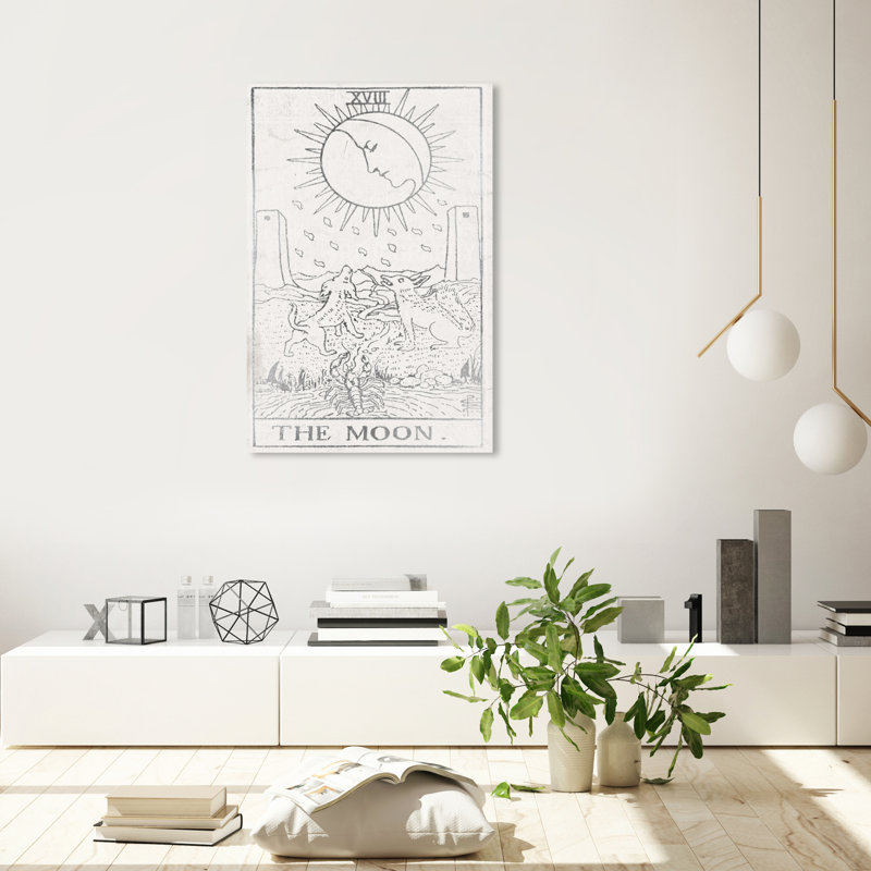 «Moon Tarot Silver», impression sur toile tendue, H 36 po x l 24 po