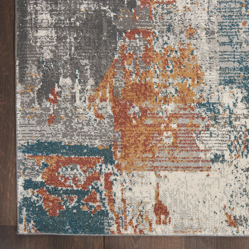 Abstract Indoor Rug, Runner 2'2" x 7'6"