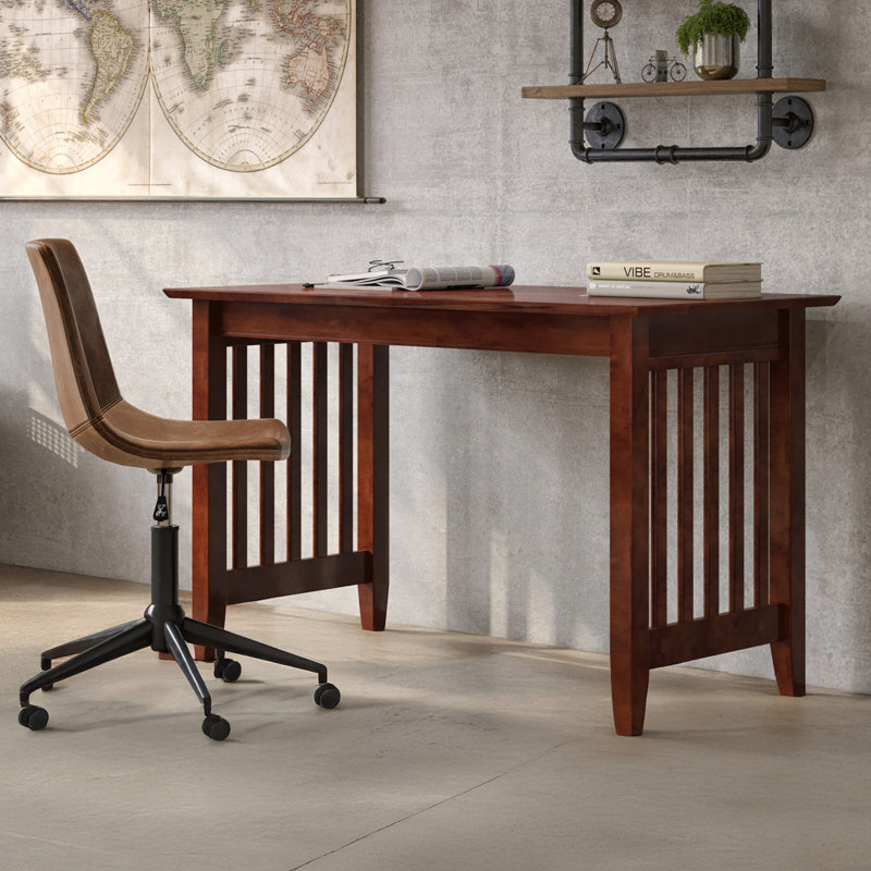 Mission 48" Solid Wood Writing Desk