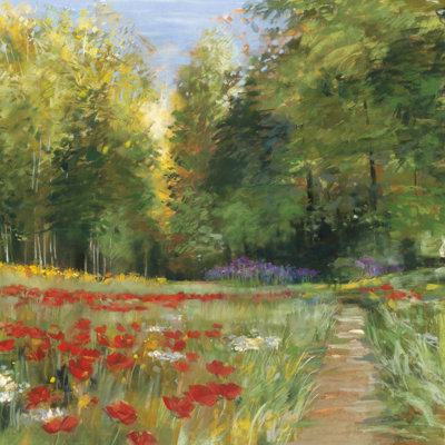 «Field of Flowers Crop» par Carol Rowan - peinture sur toile tendue