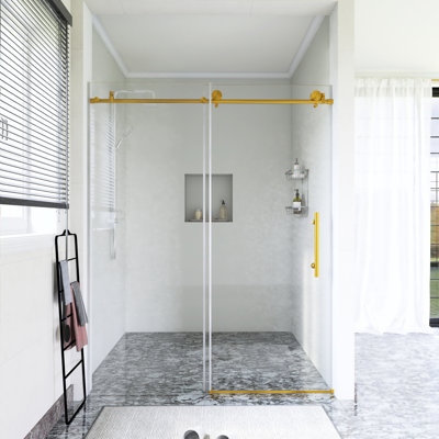 50-60 In. W X 76 In. H Single Sliding Shower Door