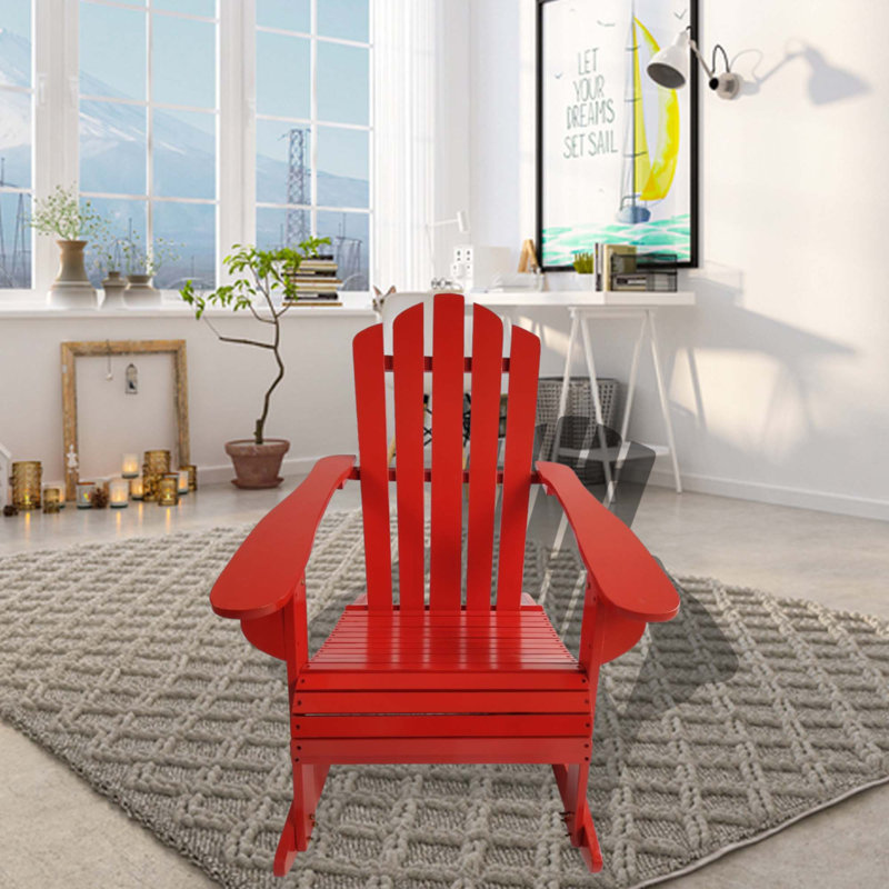 Chaise Adirondack inclinable en bois