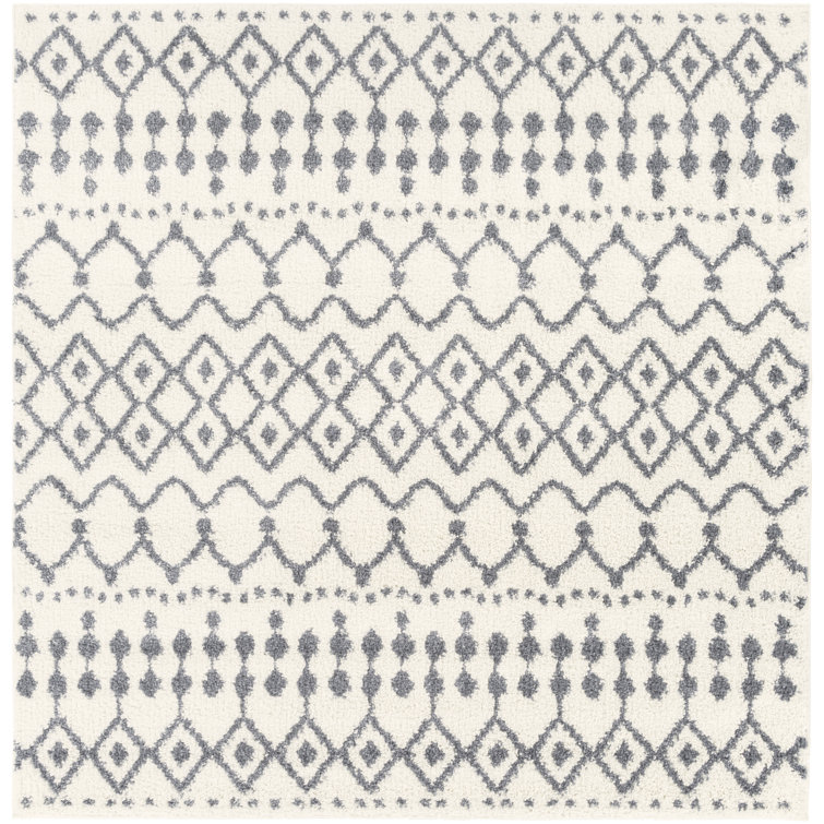 Tapis gris / blanc Shiloh