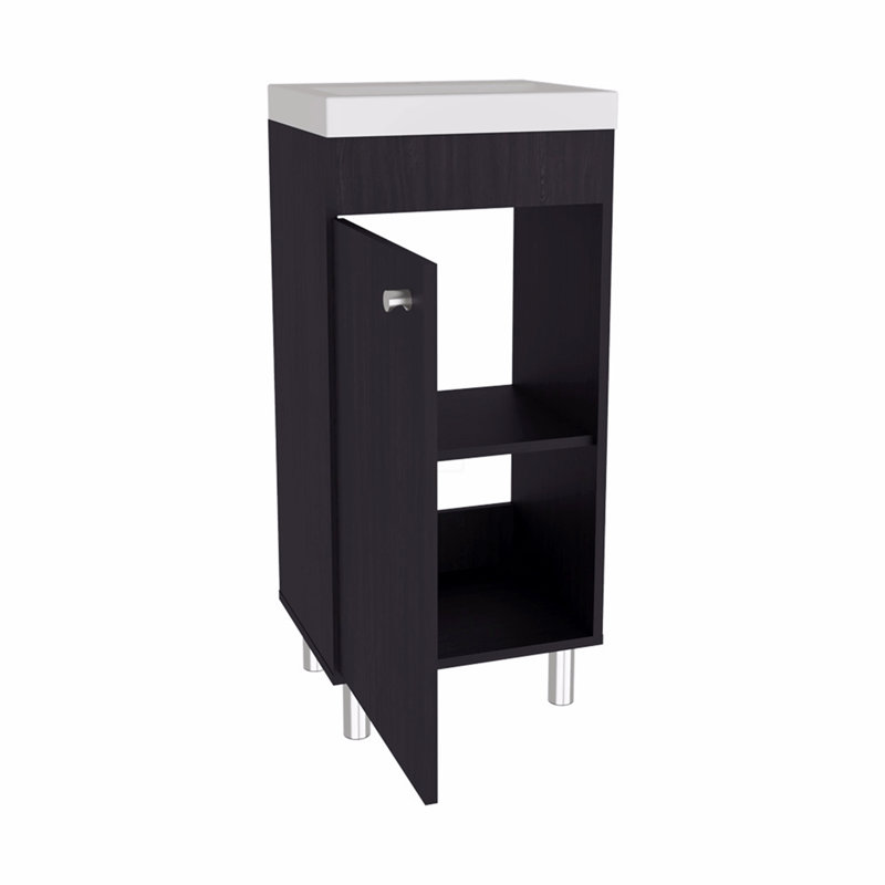 Lavabo de meuble-lavabo, salle de bain, Noir