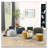2-Piece Set Round Chenille Storage Ottoman, Equipped with a Drum Shaped Small Stool-997218220