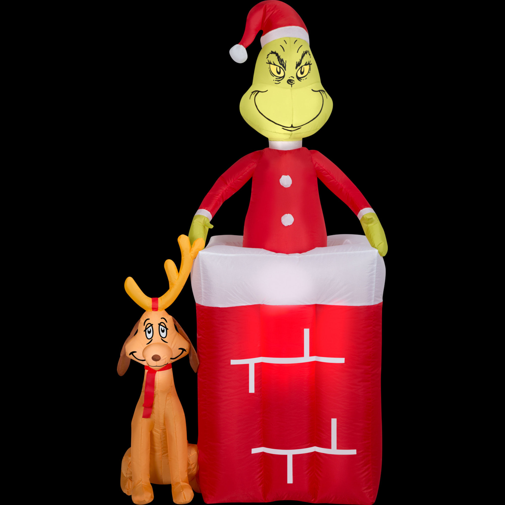 Gemmy 3.5-ft Lighted Dr. Seuss The Grinch Christmas Inflatable at