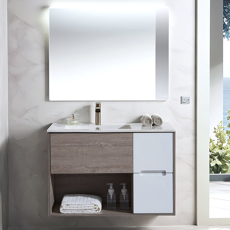 36'' Modern Floating Single Bathroom Vanity Set