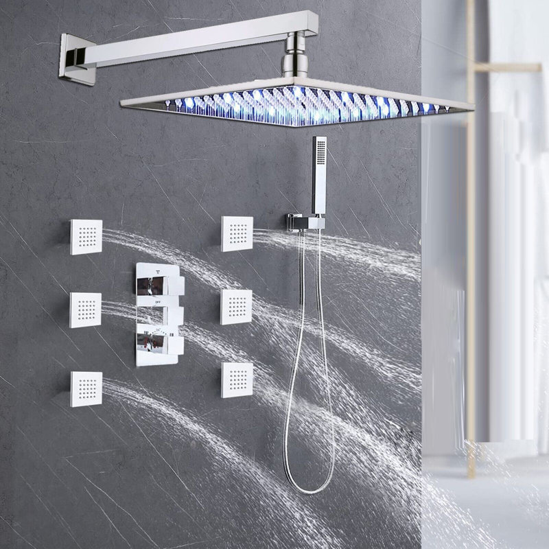 Système de douche complet avec valve brute