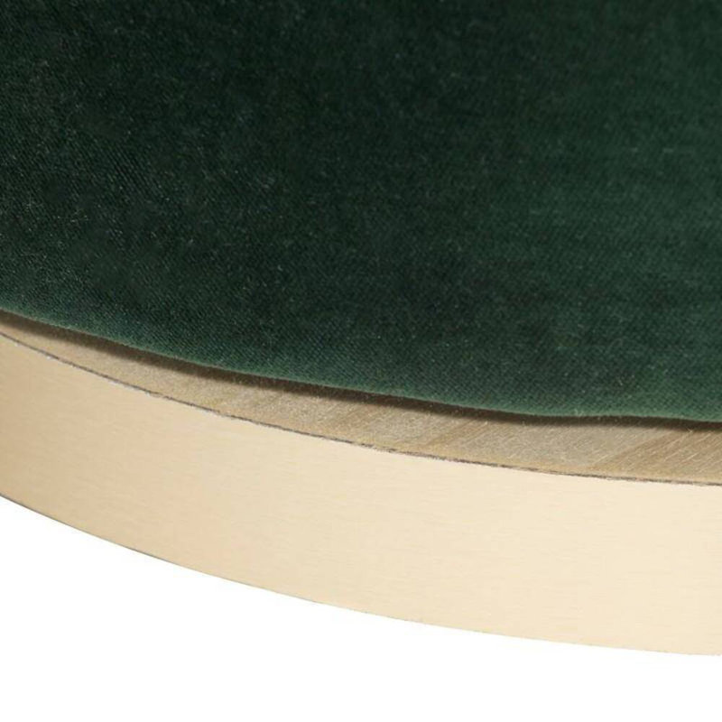 Poppy Chair Forest Velvet Champagne Swivel, Forest Cotton Blend