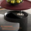 Ensemble de tables basses modernes 2 pièces avec table d'appoint relevable et table basse ronde pour chat