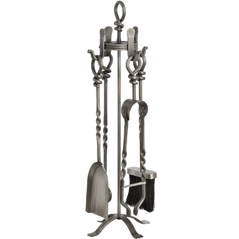 Emiliya Nickel Fireplace Tool Set