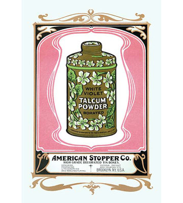 White Violet Talcum Powder Vintage Advertisement White Violet Talcum Powder Vintage Advertisement