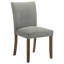 Ensemble de 2 chaises de salle à manger rembourrées, revêtement luxueux, dossier courbé, pieds en bois brun riche, durable et confortable-890593515