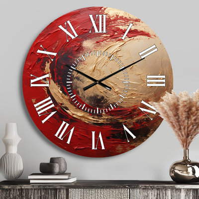 Horloge murale Fusion Red Gold