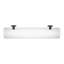 Metra Wall Mounted Glass Shelf with Black Flexi-Fix Brackets 59cm