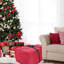 Sac de rangement matelassé rouge pour Noël-122897663