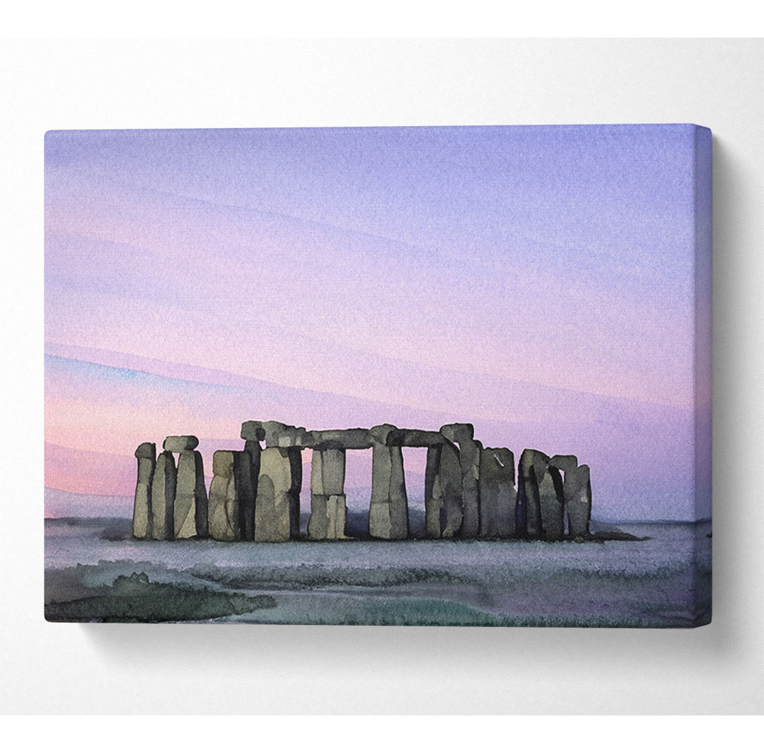 Stonehenge Wiltshire England Leinwand Aquarell