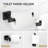 5-Piece Bathroom Hardware Set - Wall Mounted SUS304 Stainless Steel Towel Rack, Towel Ring, Toilet Paper Holder And Coat Hooks For Modern Bathroom-113930419