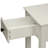 Rectangular White Accent Table - Solid Wood For Long-lasting Use And Storage With Texture Adding Depth Interest To Your Space-671955430