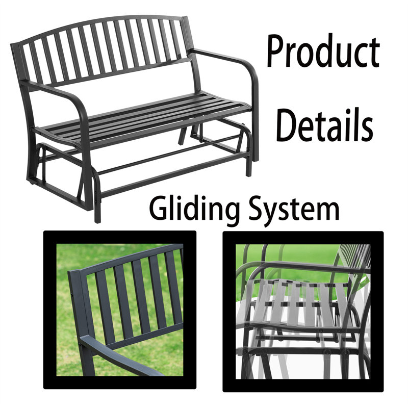 Banc d'extérieur en acier Scheler