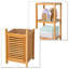 Vizcarrondo Solid Wood Freestanding Linen Cabinet