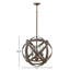 Carson 3-Light 12V LED Outdoor Orb Pendant, Vintage Iron