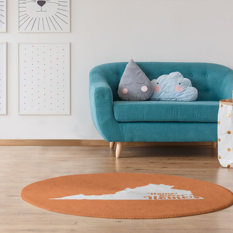 Tapis de poly-chenille en poly-île home, Rond 5 pi