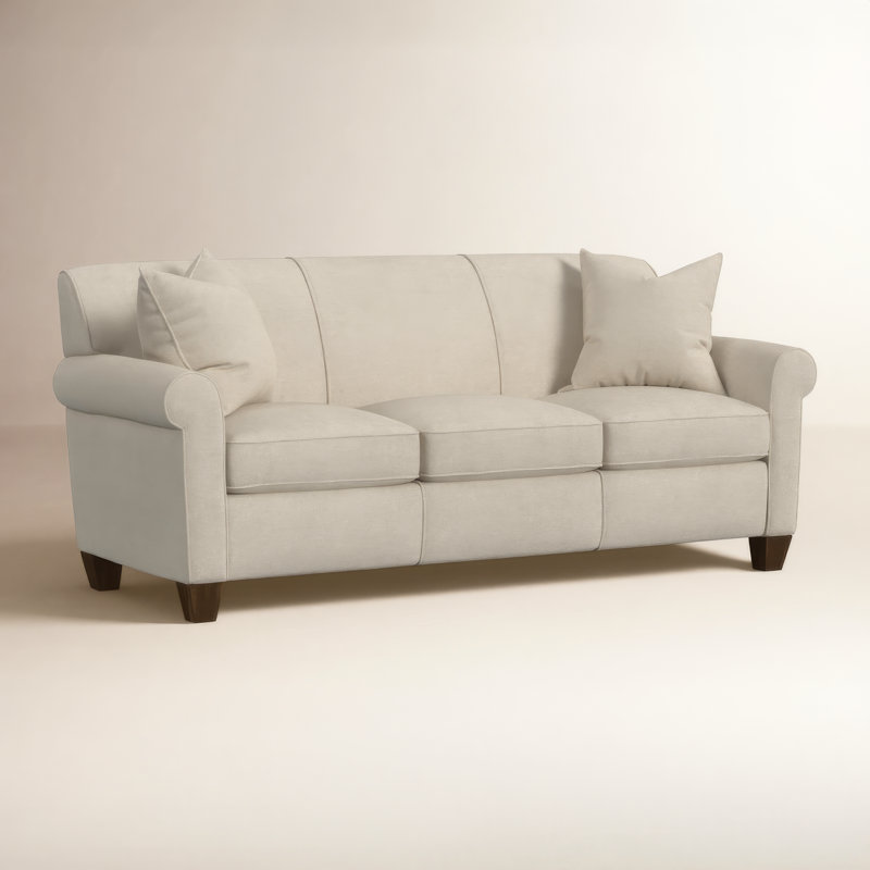 Finnian Sofa, Vanilla White Polypropylene/Olefin