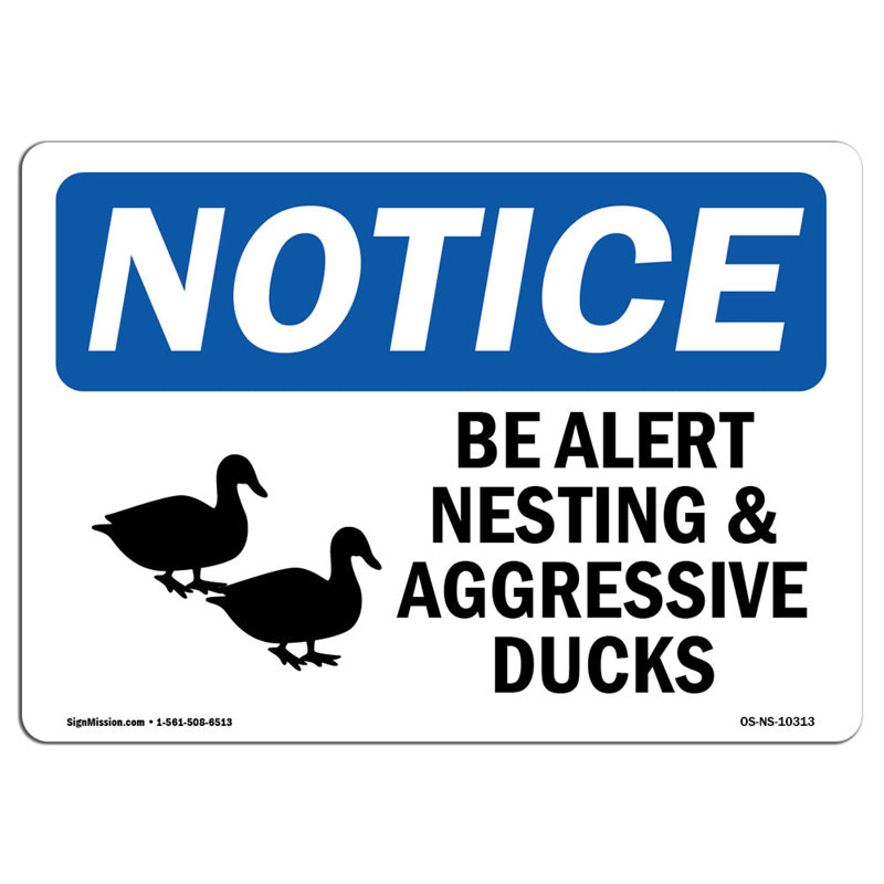 Plaque en aluminium Be alerte