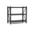 Étagère industrielle robuste de 63 po, 3, réglables, noires, garage, entrepôt, salle à outils, sous-sol de rangement, utilisation pour les tablettes de l 67 po x P 19,7 po, H 63 po, acier, pour sous-sol
