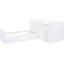 Lit mezzanine simple blanc et lit plateforme avec 7 tiroirs à utilisation efficace