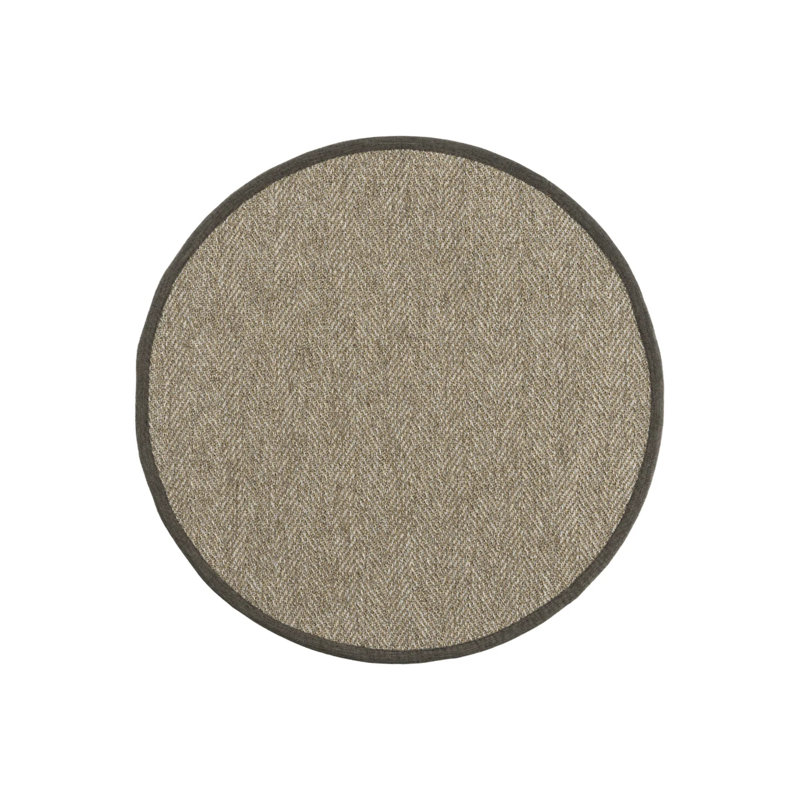 Tapis rond en sisal Leona Linen Monterey, Rond 9 pi 11 po